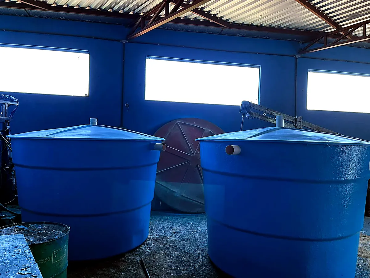 Tanques em fibra de vidro para biodigestores